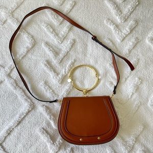 Cognac bracelet bag